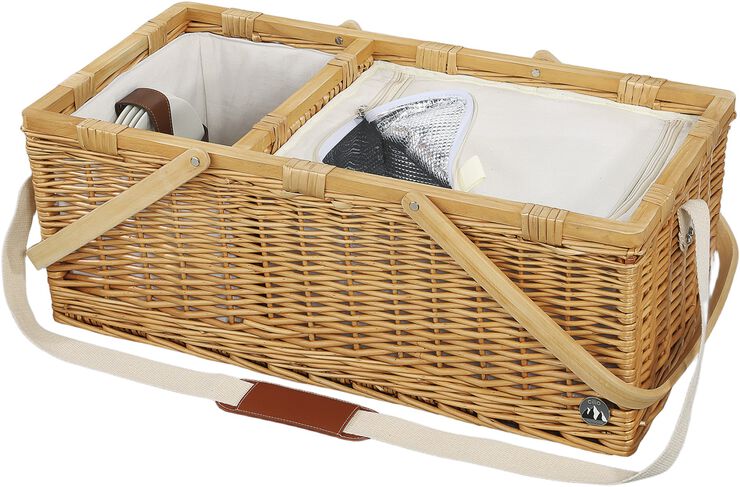 Picnickurv PALERMO m/tilbehør 4 pers.