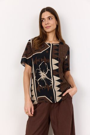 SC-ROSALIE 1 Bluse Mørk brun