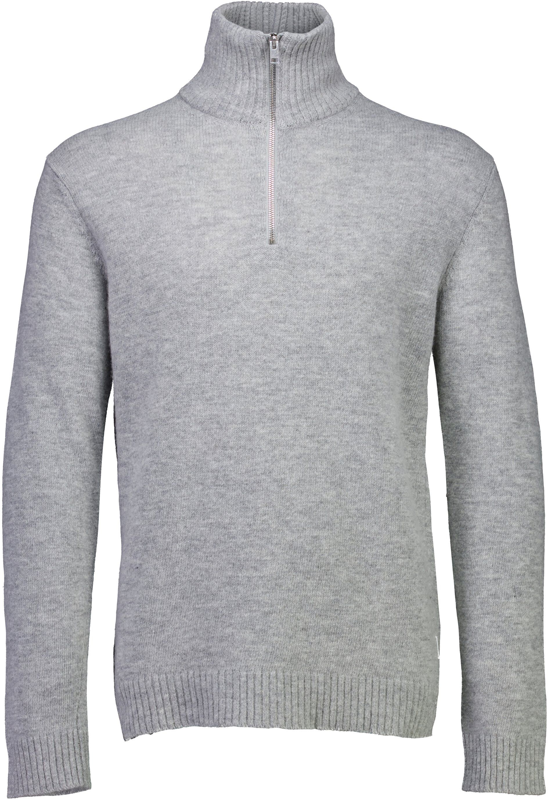 Lambswool half zip knit