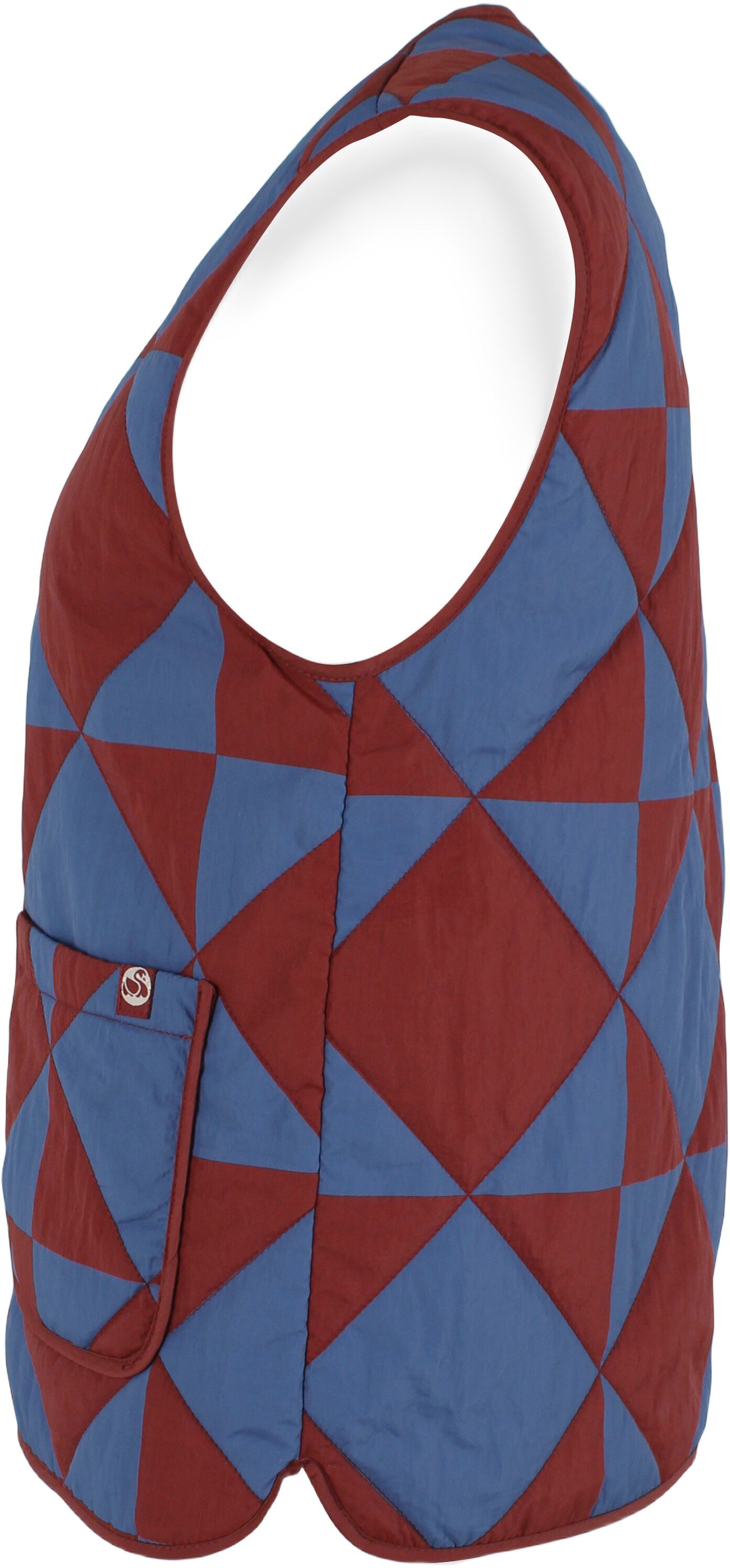 Danefield AOP Thermo Vest Dk Brick/Warm Blue DIAMETRIC