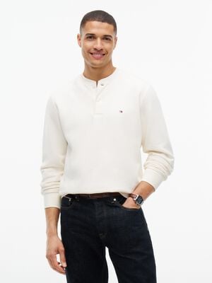 REG ESSENTIAL FLEECE HENLEY