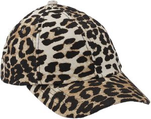 Kanvaskeps med leopardtryck