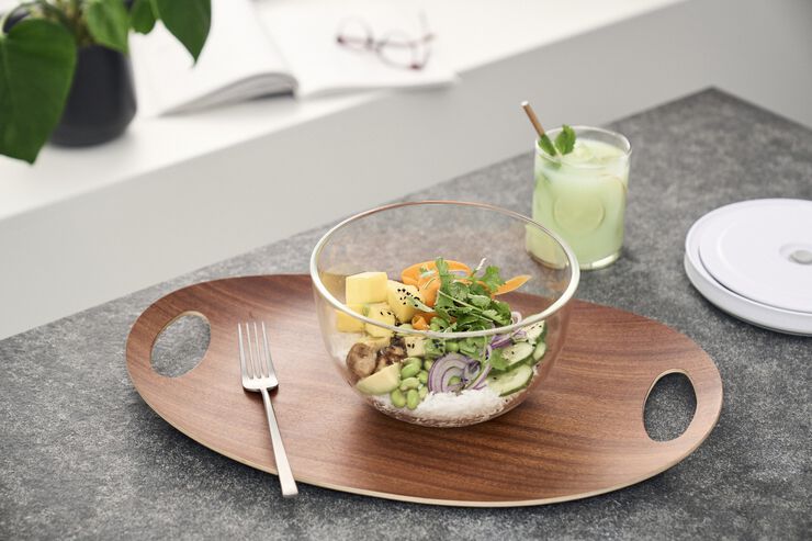 Fresh & Save BOWLS Vakuumskål M / 19 cm, Glas, Transparent
