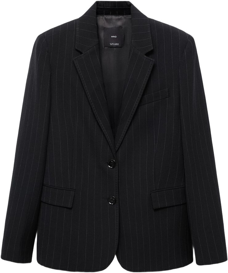 Straight-fit suit jacket