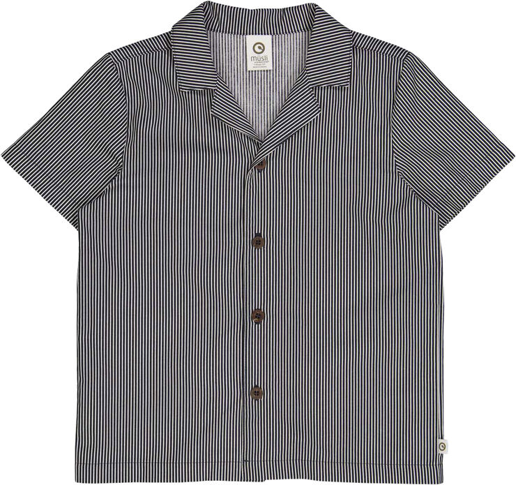 Poplin stripe s/s shirt