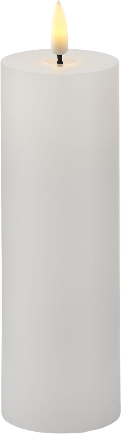 Sille Genopladelig, &Oslash;7,5xH12,5cm, Hvid