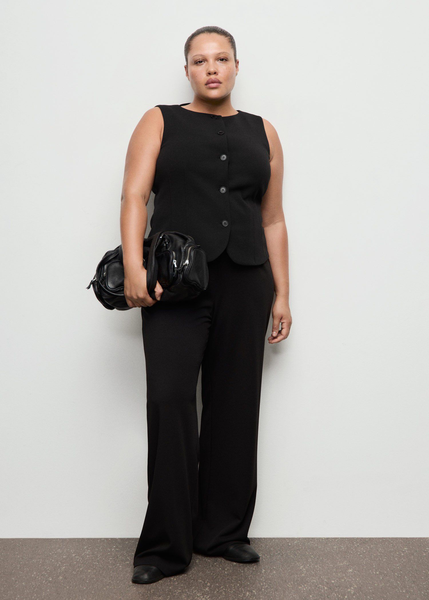 Suit waistcoat with buttons