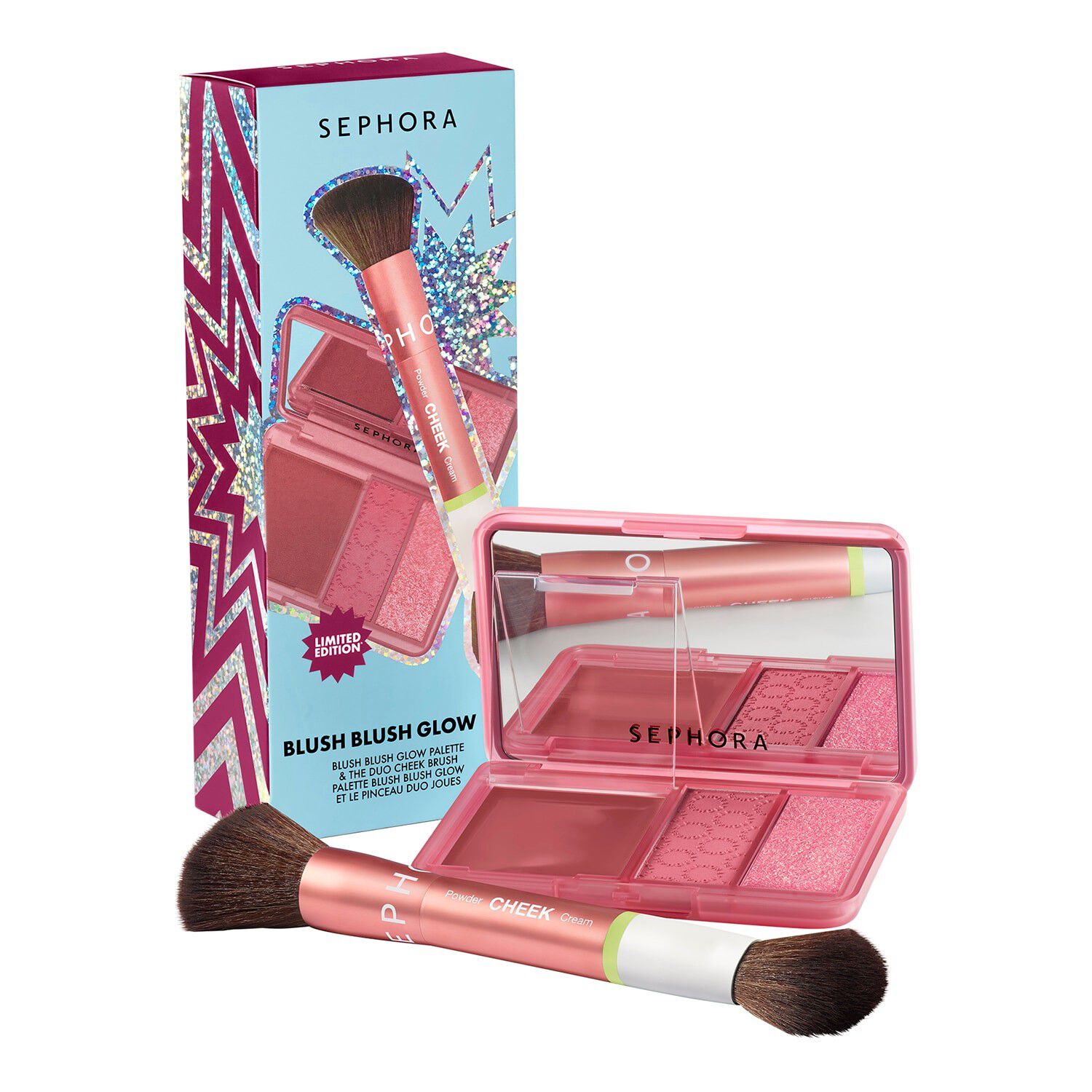 Blush Blush Glow Set - Rouge- & Highlighter Palett