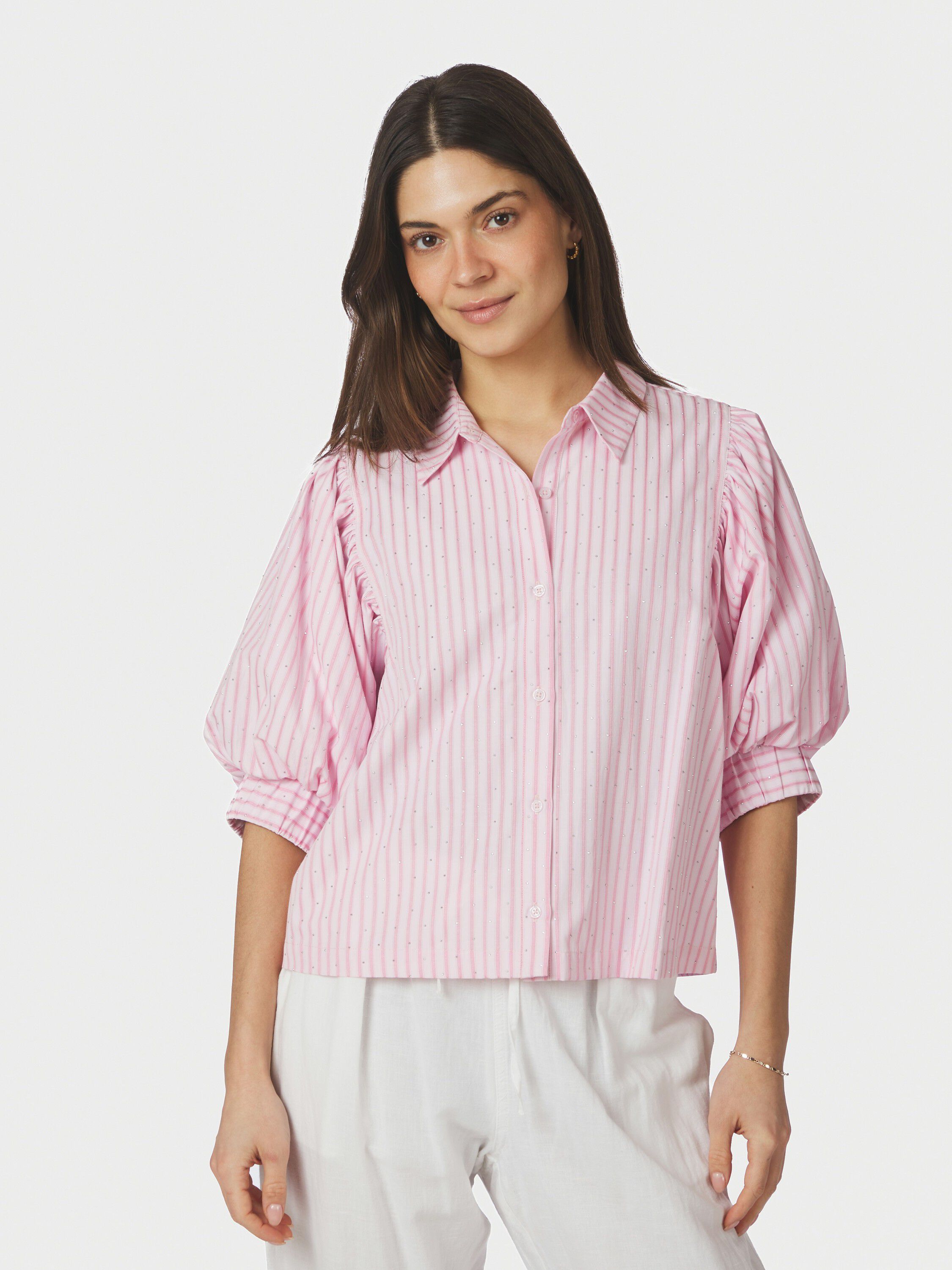 Etta Soft Stripe Stone Shirt