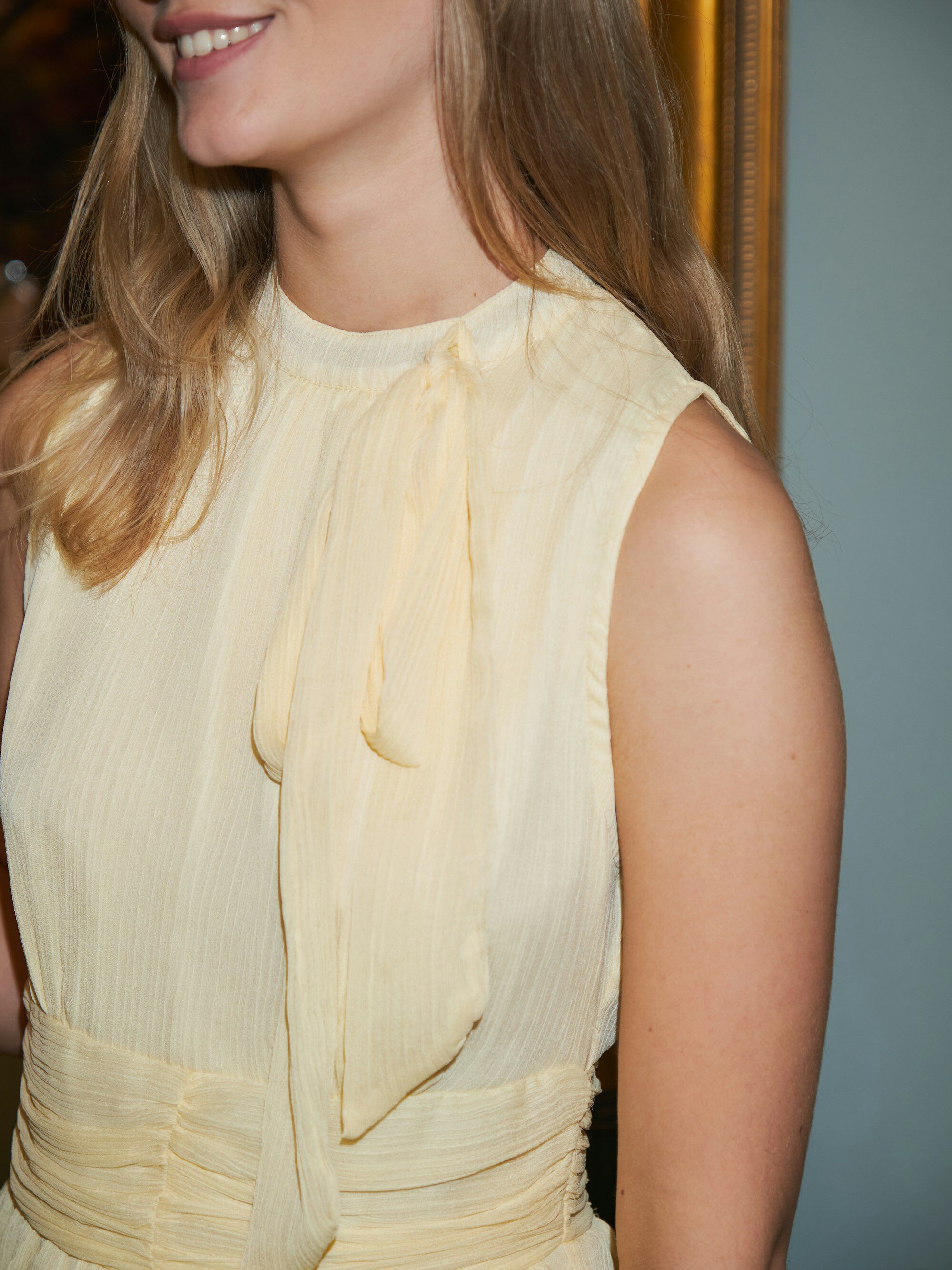 May Solid Chiffon Dress