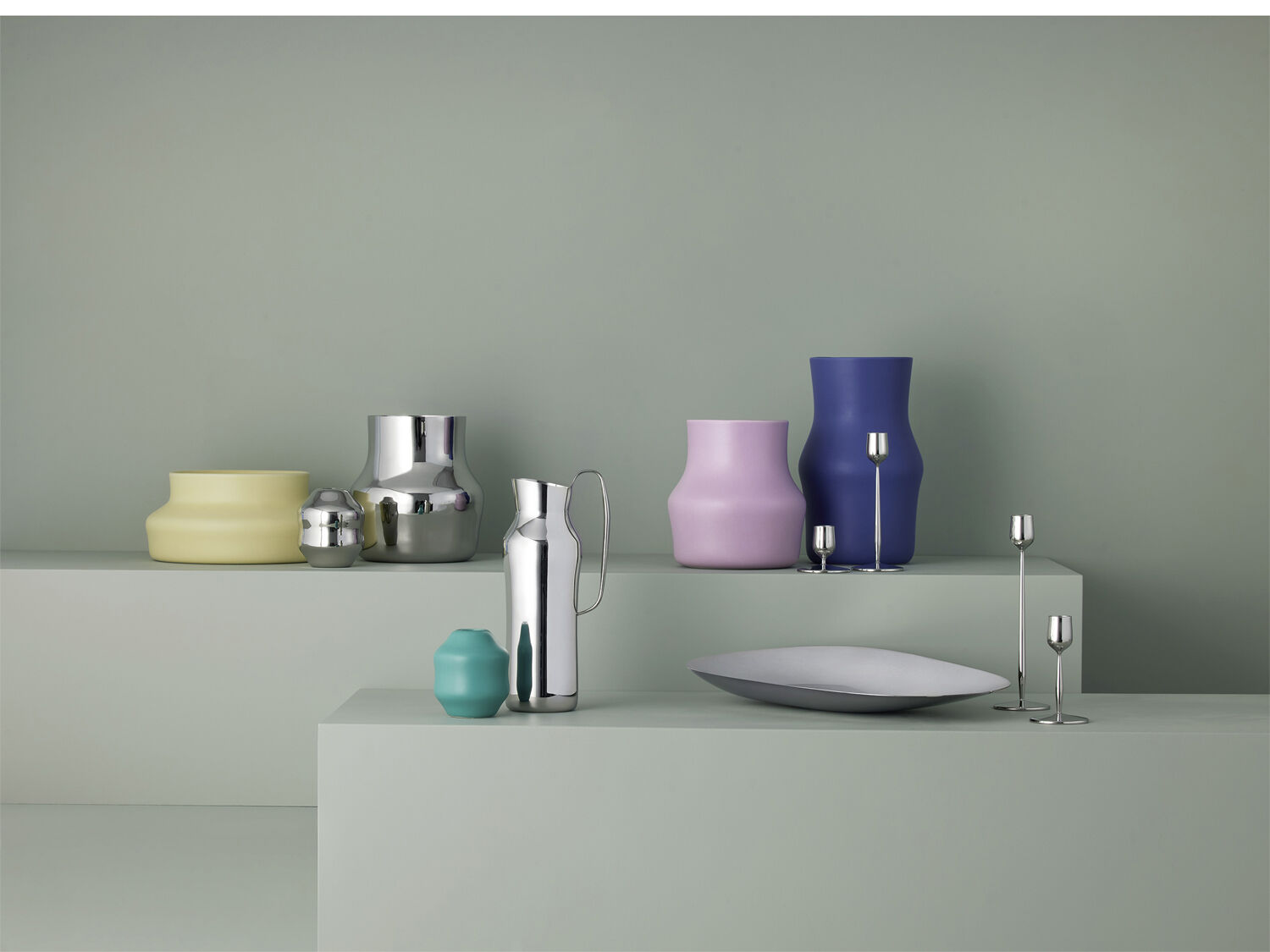 Vas Dorotea 9 x 10 cm Blankt st&aring;l