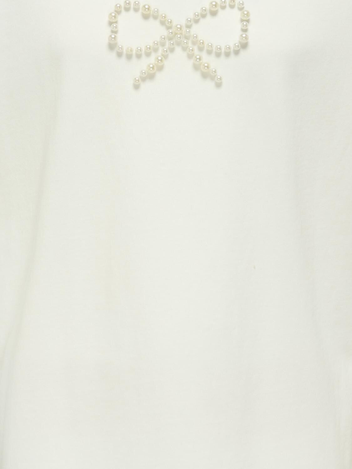 KOGKATE LIFE SS O-NECK PEARL TOP JR