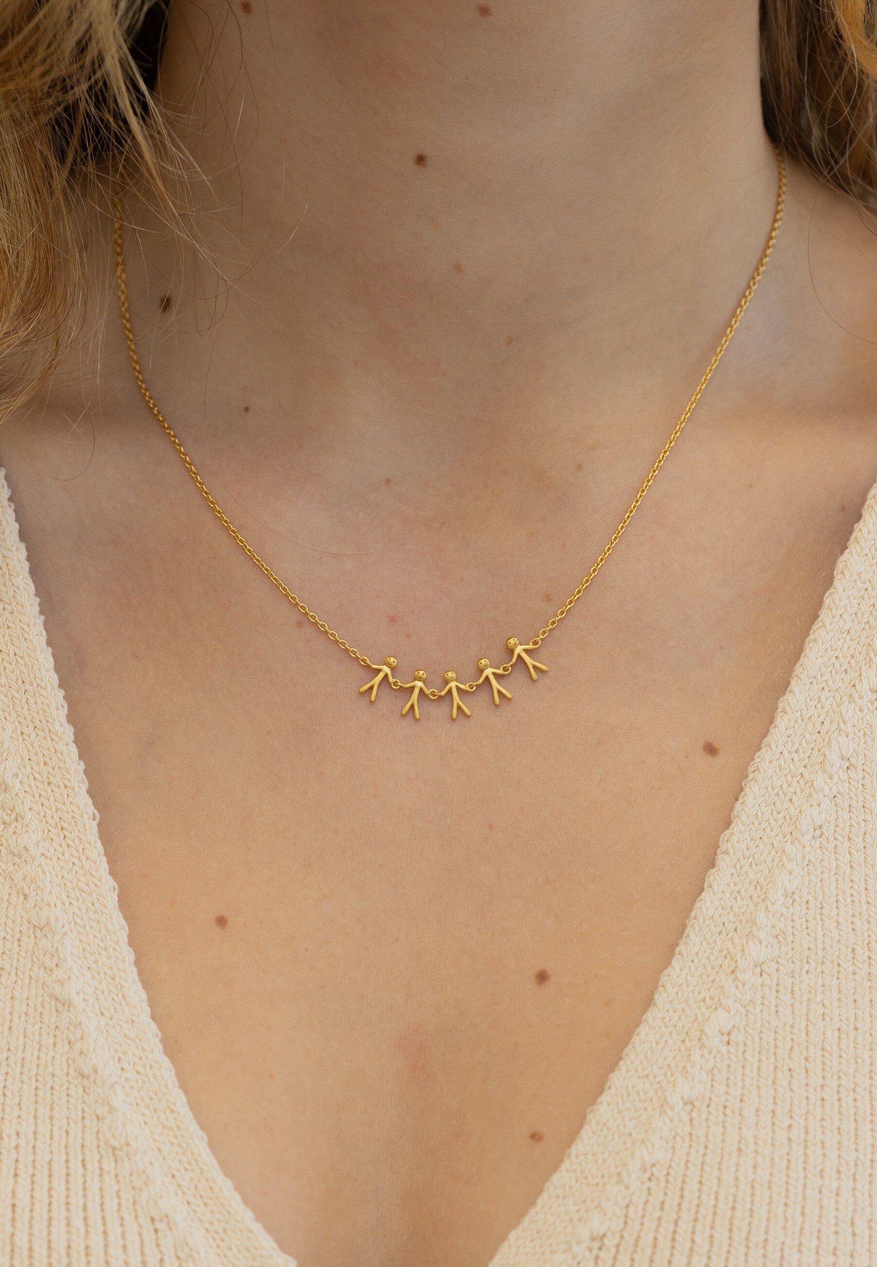 Together Family 5 necklace - GP
