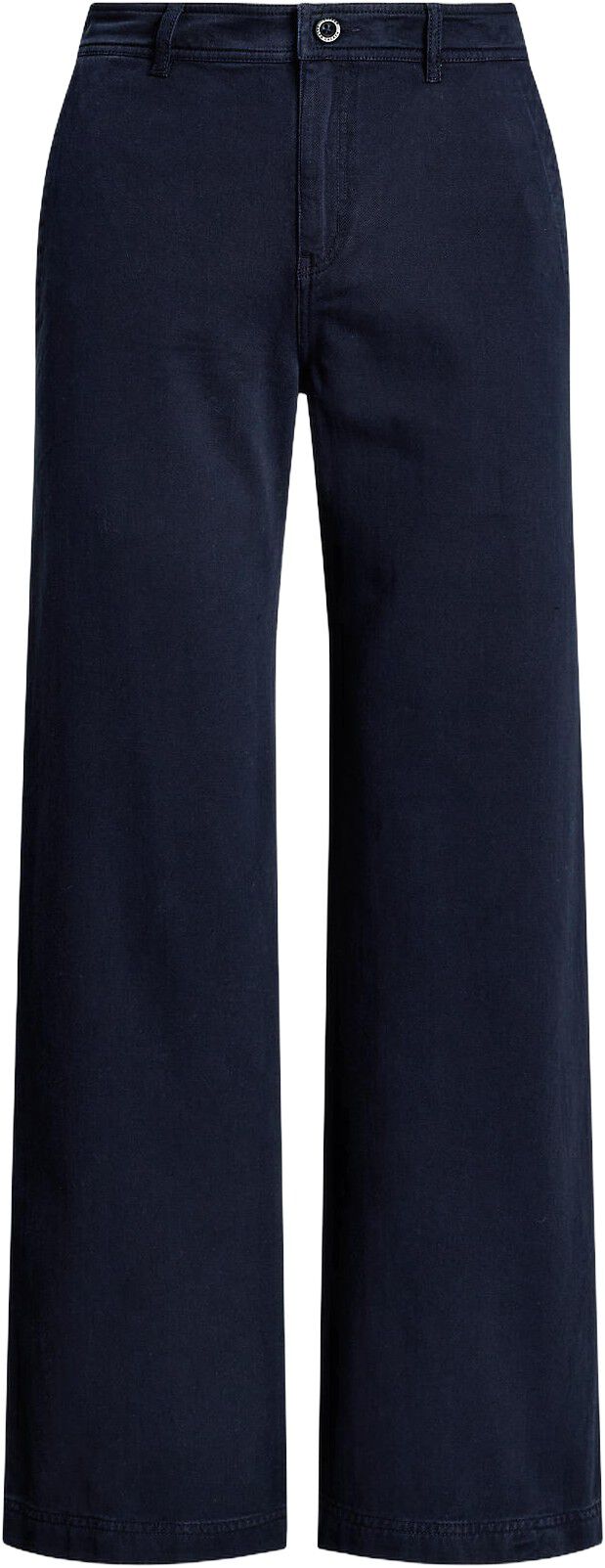Cotton Twill Wide-Leg Pant