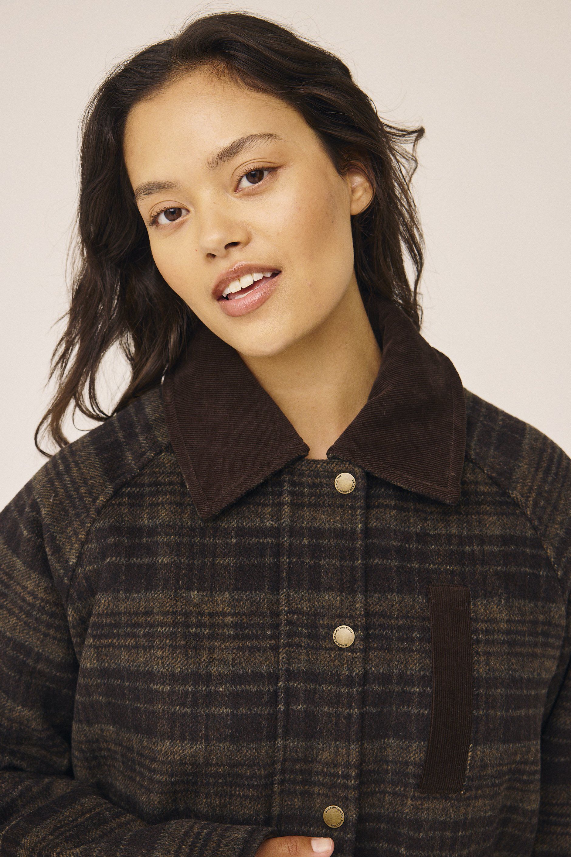 Emmy Wool 9 Jacket with corduroy details - GRS