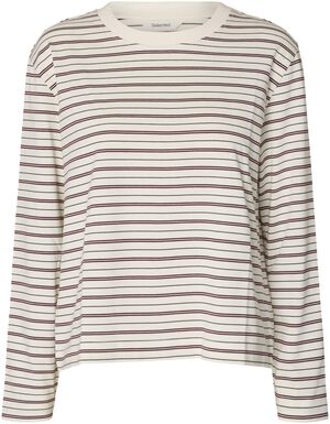 SLWESSENTIAL LS STRIPED BOXY TEE NO