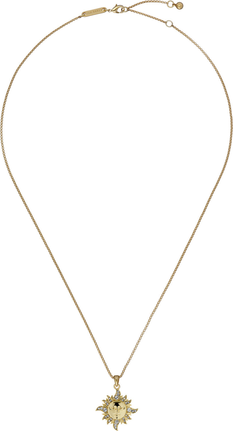 DELEST Sun Moon Crystal Pendant