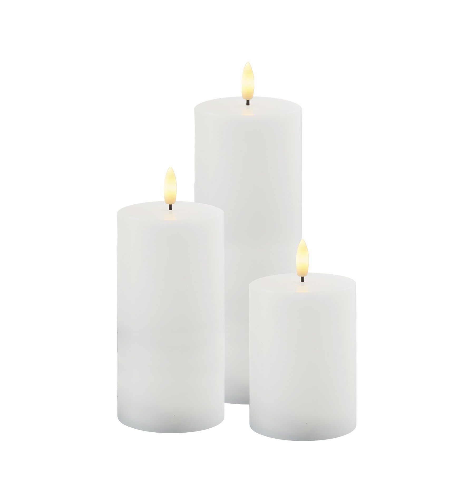 Sille Solar 3 stk. s&aelig;t,&Oslash;7,5xH10/15/20cm