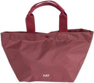 Grid Everyday Bag-Mini-Burgundy