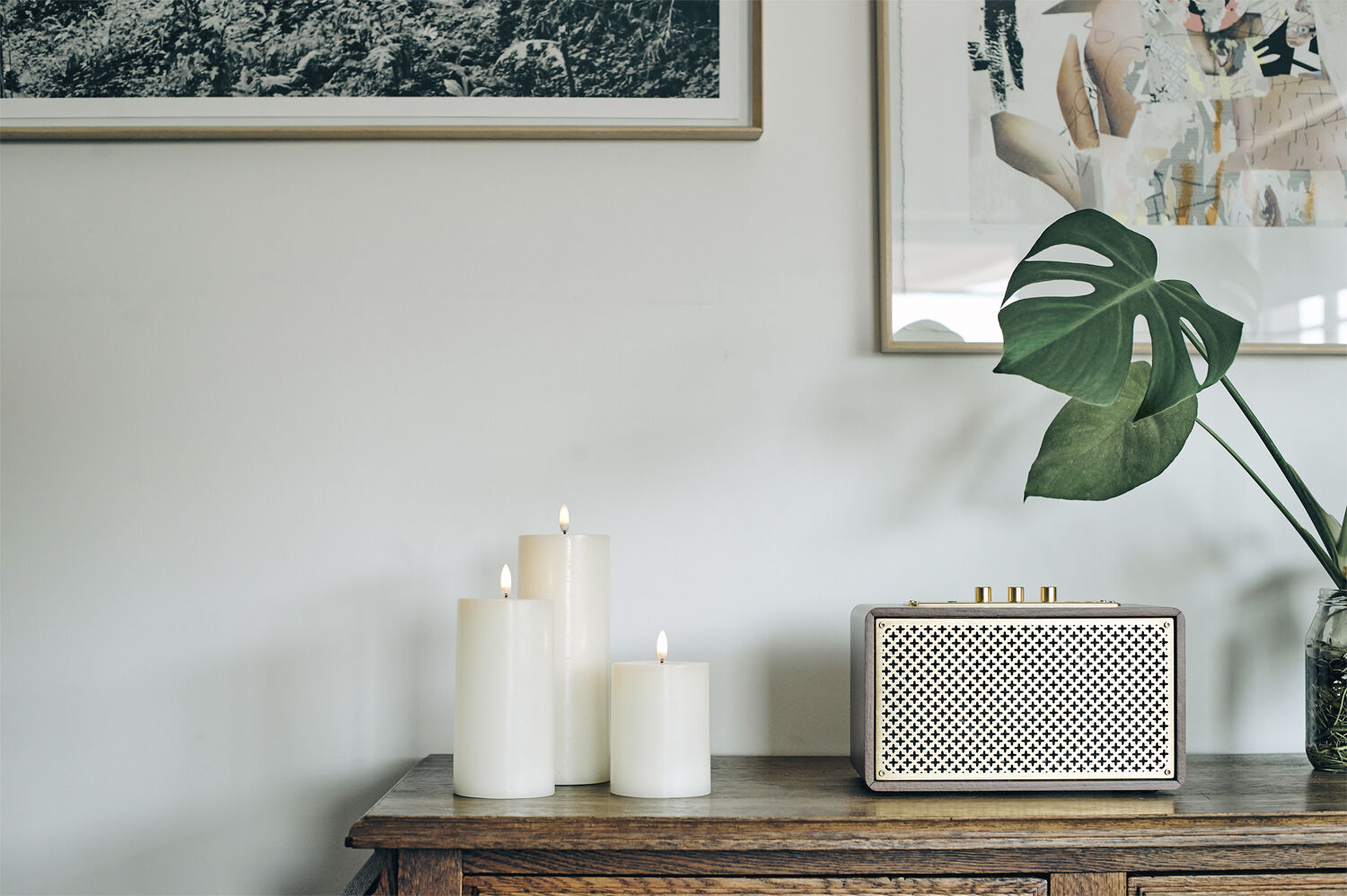 UYUNI Lighting - LED Pillar Candle - Nordic White - 7,8 x 20 cm