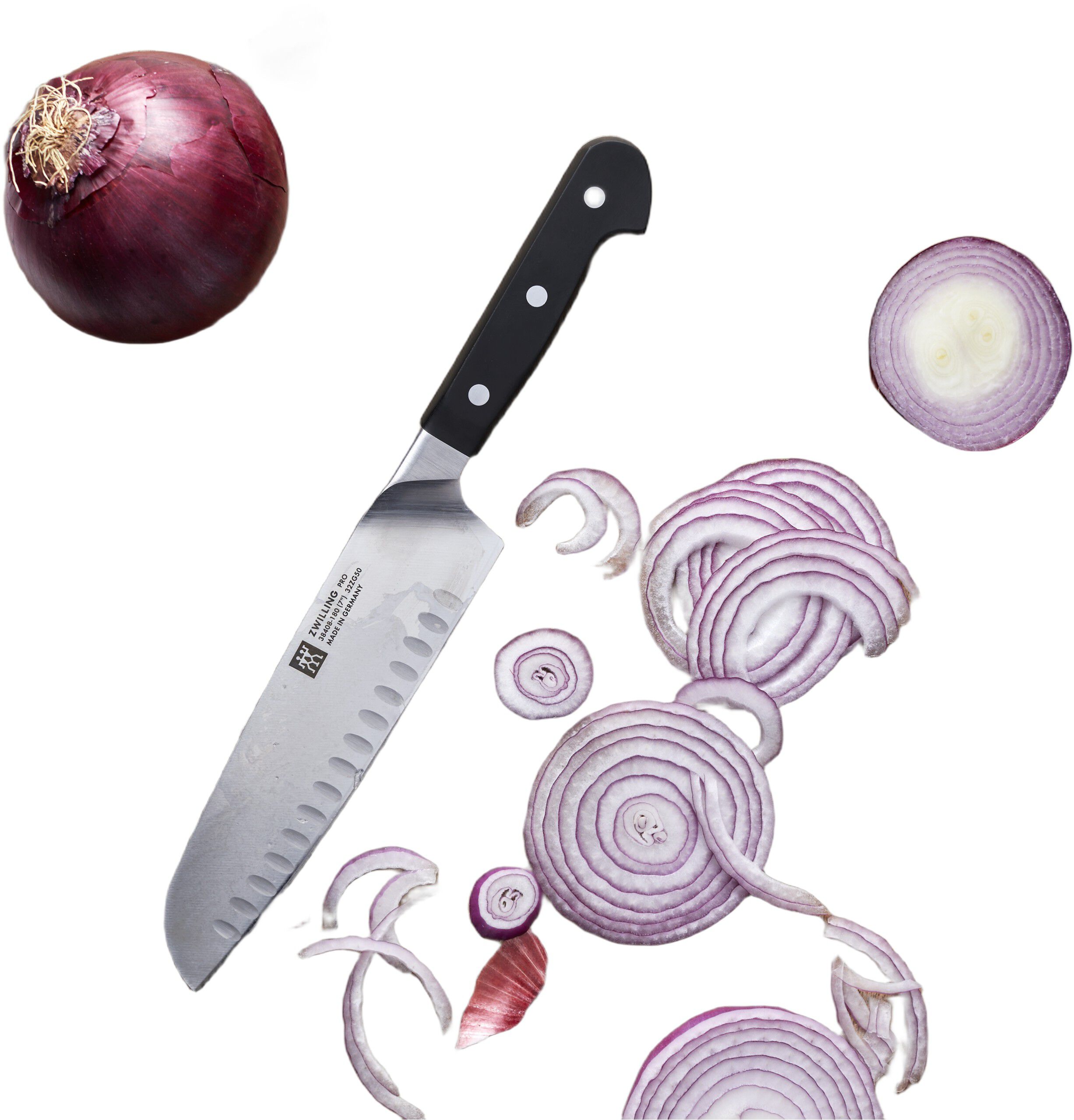 Pro Santoku kniv 180 Hollow ground