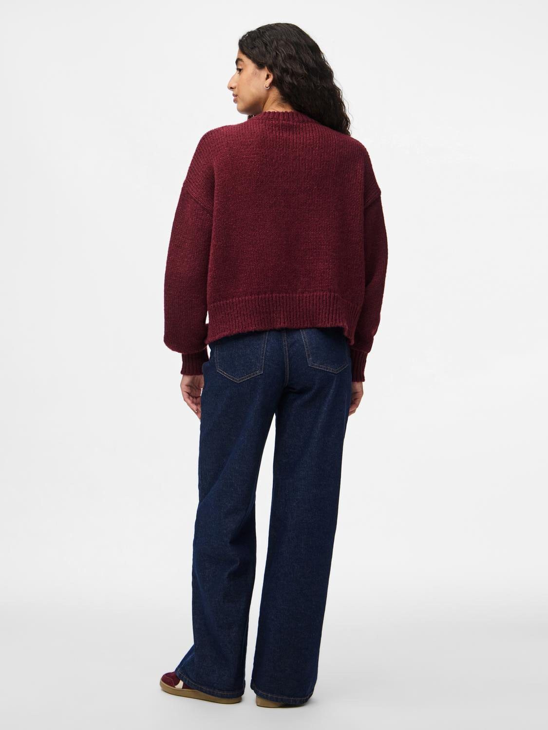 PCJELENA LS O-NECK KNIT CARDIGAN BC