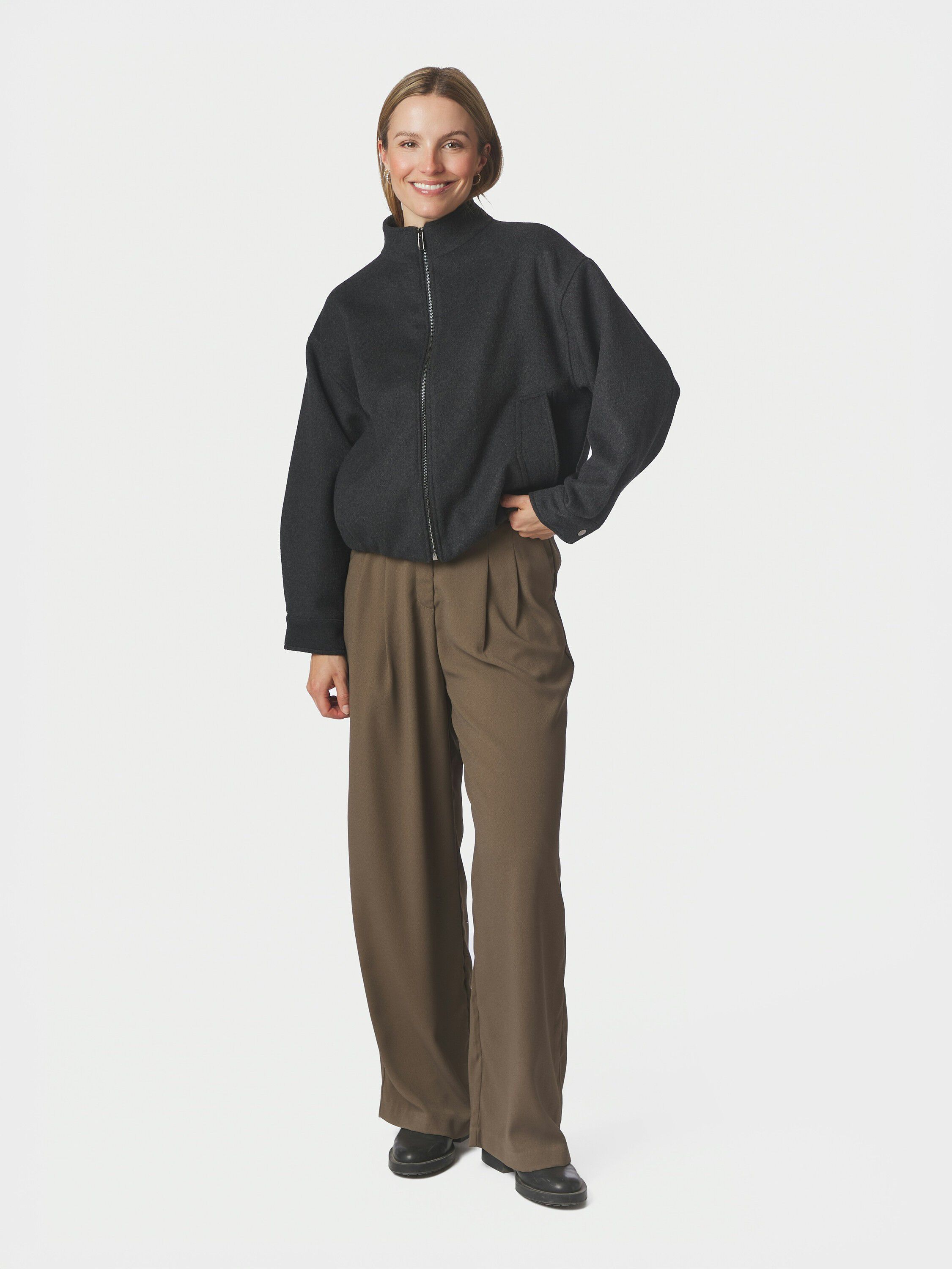 Florine Wool Bomber Jacket