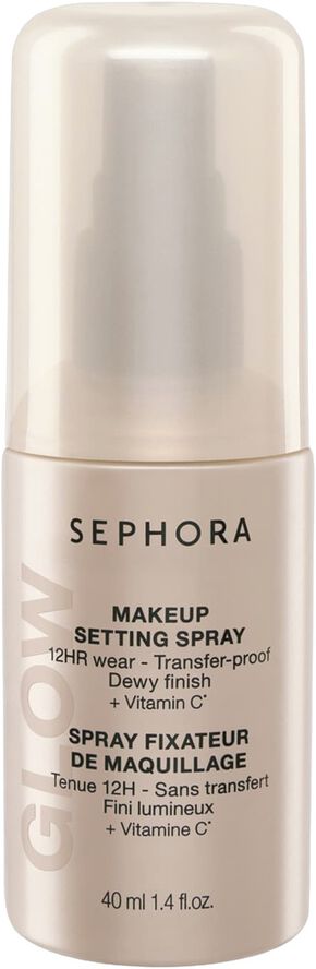 GLOW Makeup Setting Spray - 12 timmars hållbarhet, kladdfri, lysterful