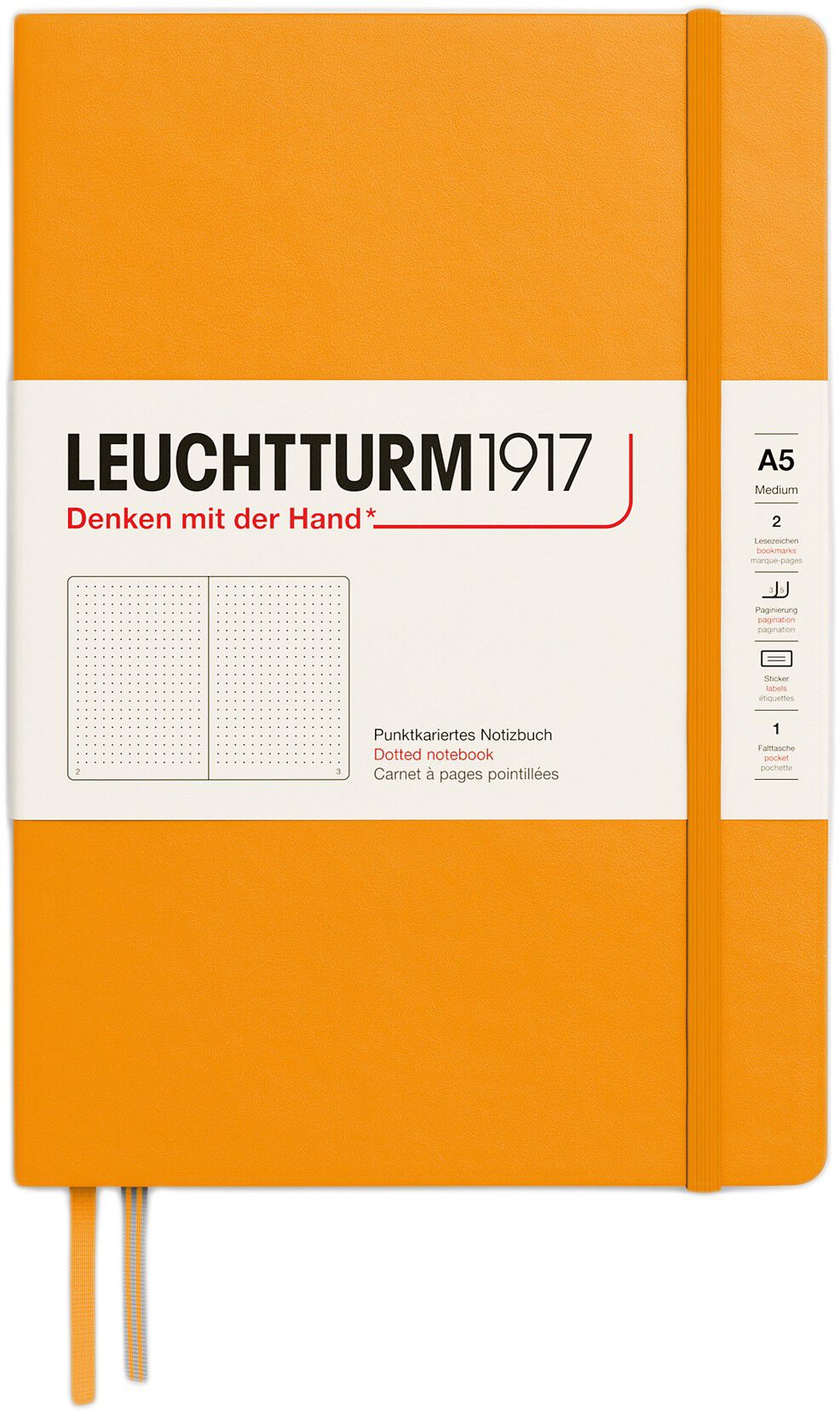 LT1917 notesbog HC D 249s A5/Medium Rising Sun 363387