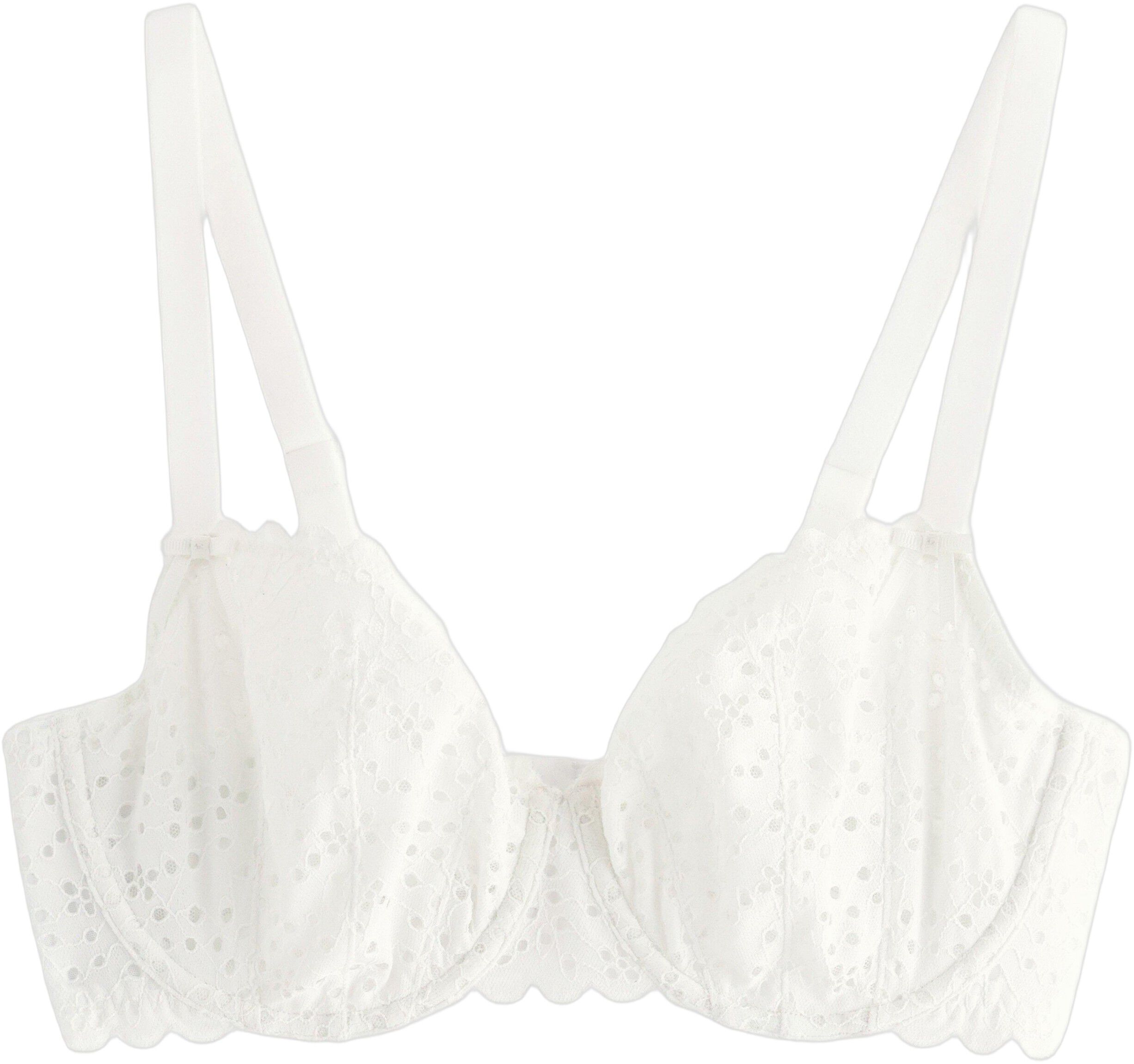 Skilla ovadderat bh med broderi