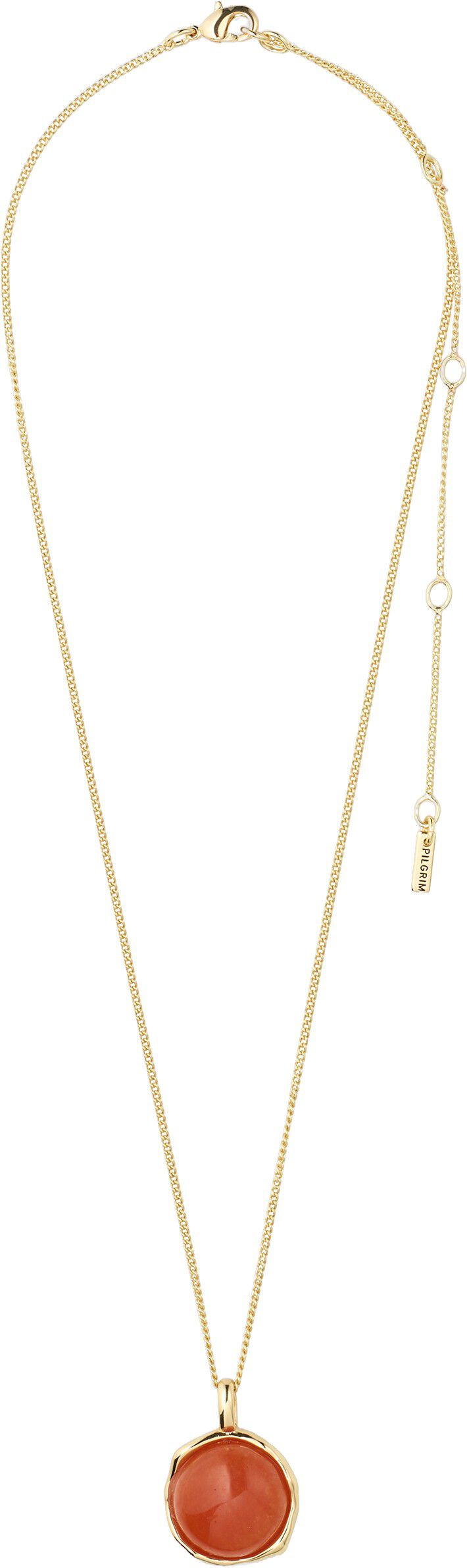 SENSE halsk&aelig;de guldbelagt/agat