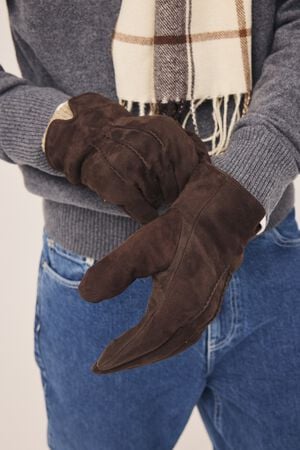 Matheo 2 LWG Sheep suede & wool mix gloves