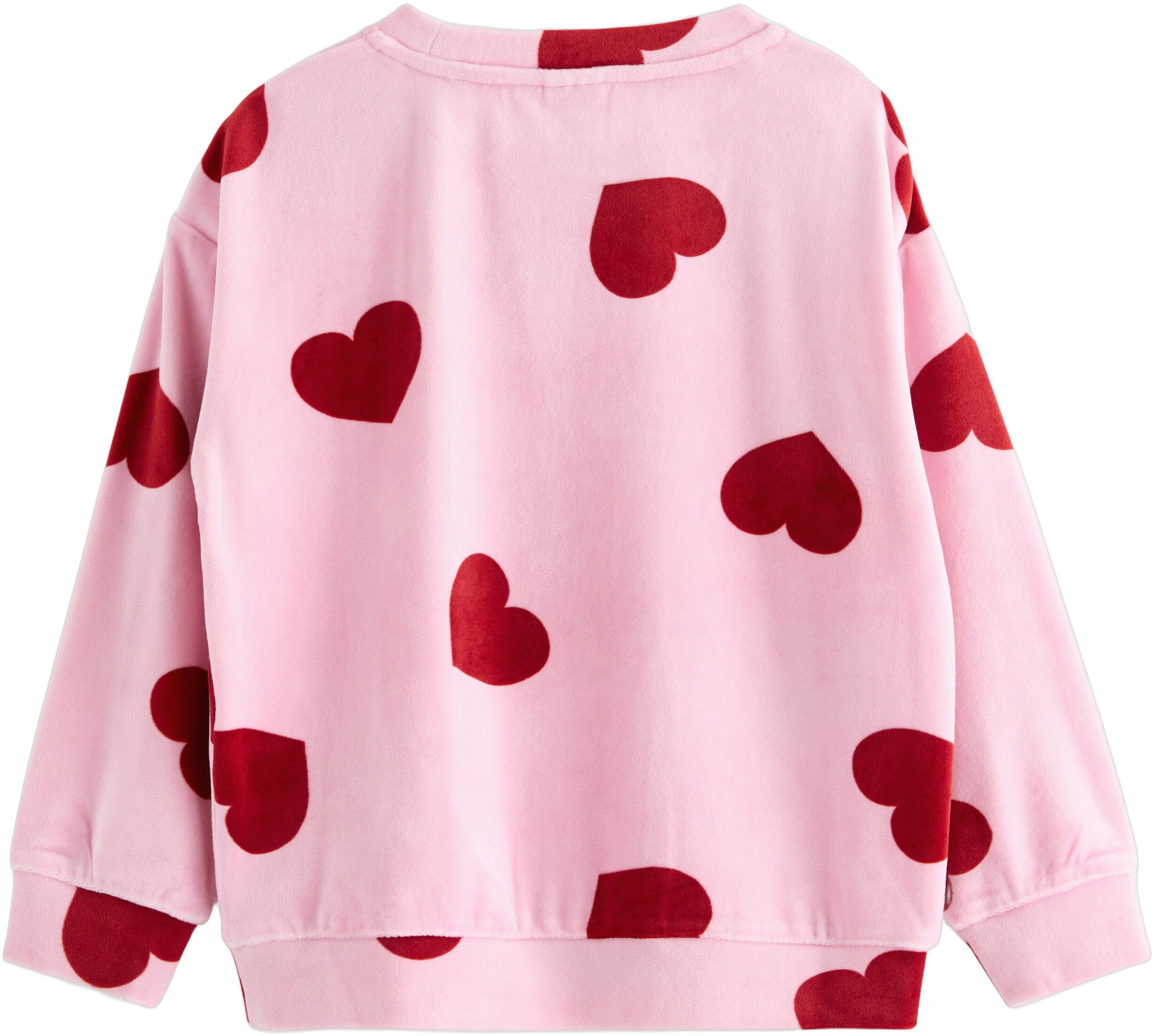 Soft long-sleeved jumper in velour