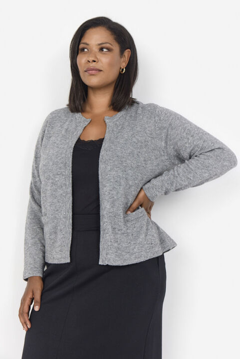 Curvy WA-KLIO 3 Cardigan Lys grå
