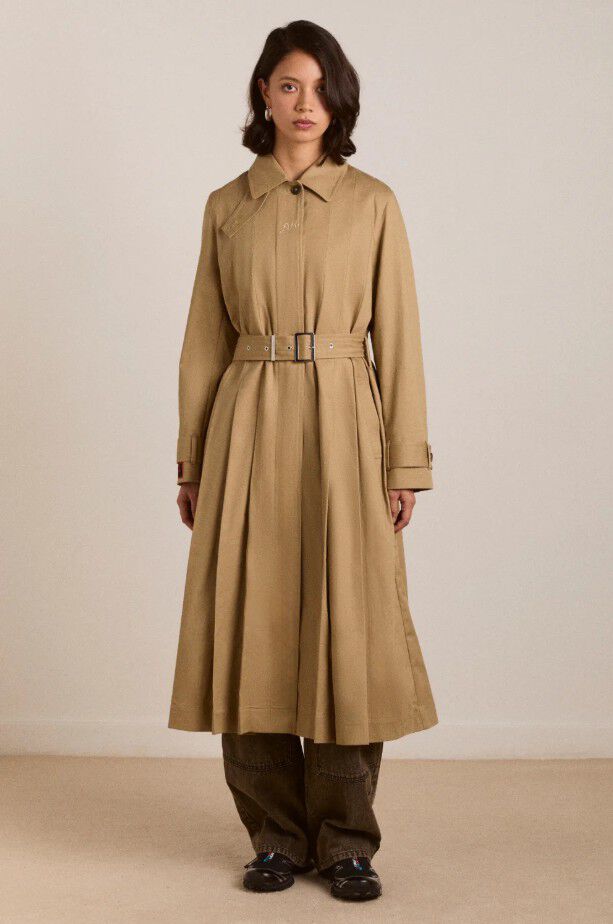 SOFIA PLEATED TRENCH