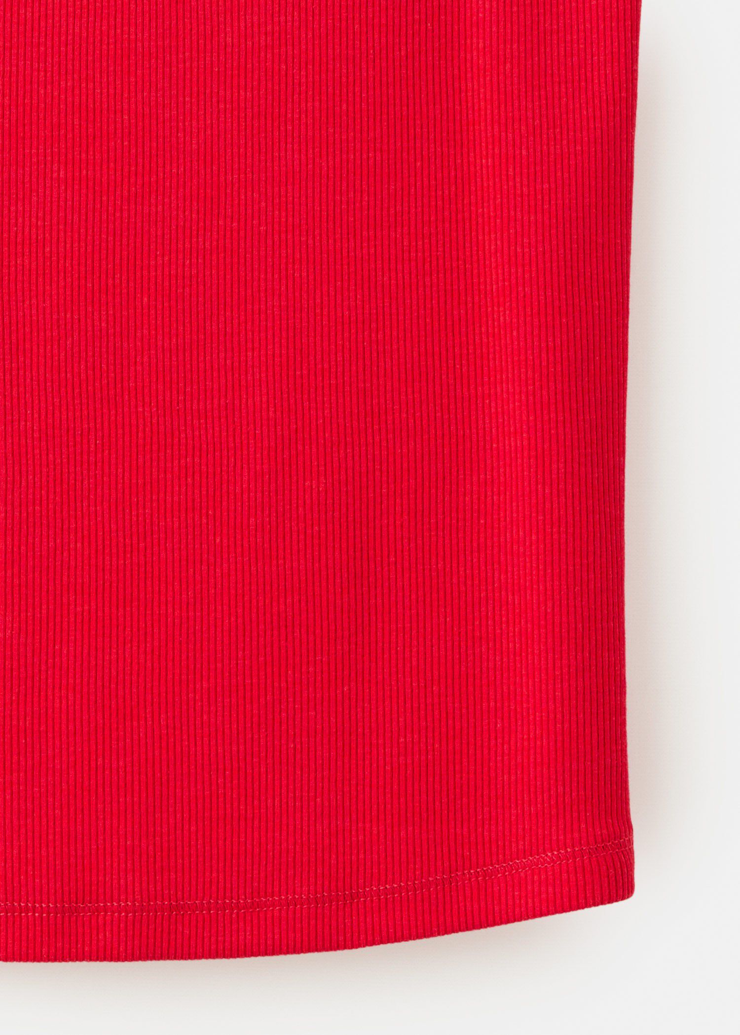 Ribbed cotton-blend top