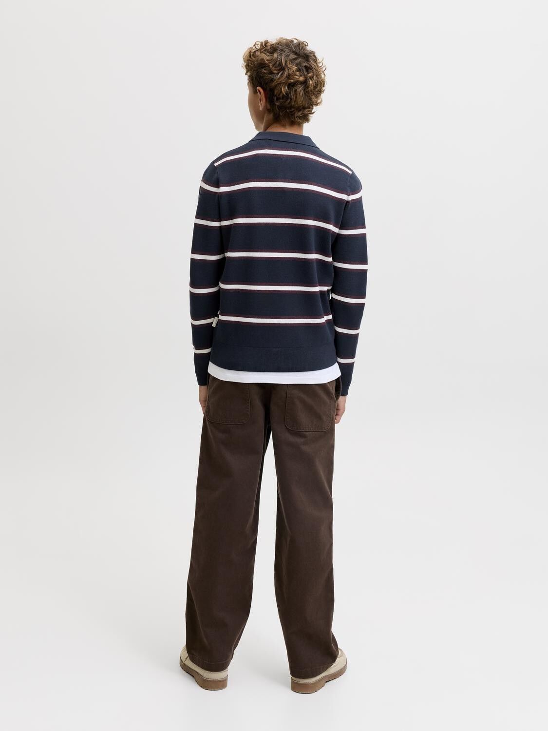 Joratocha Knit Stripe Polo Jnr