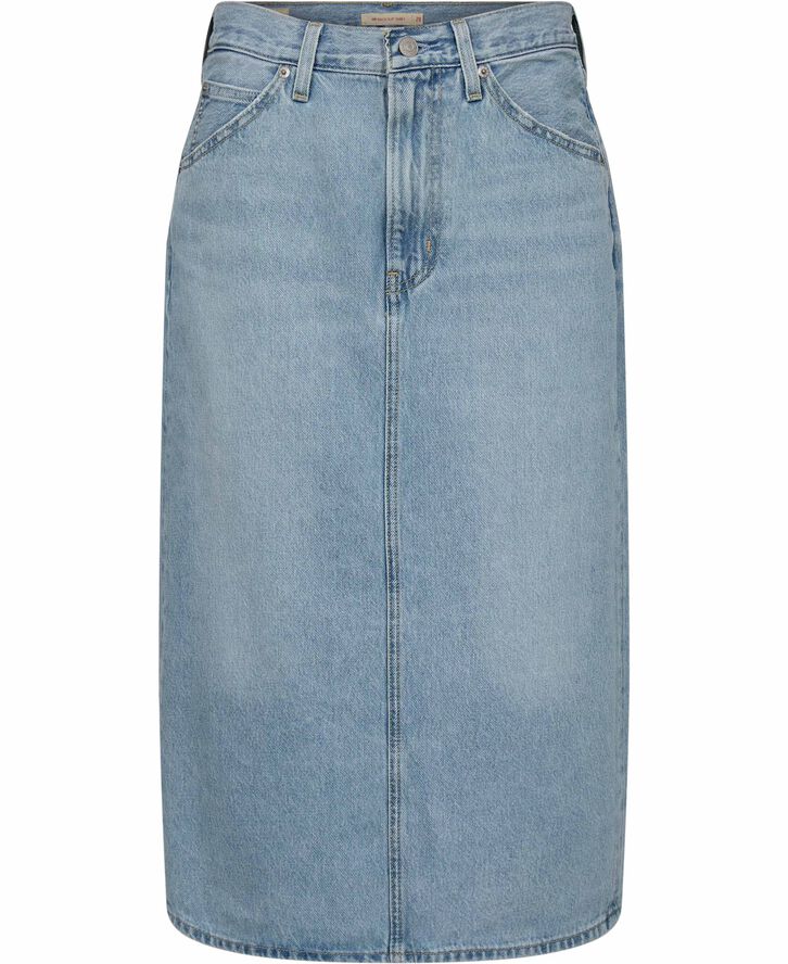 HR BACK SLIT SKIRT RIVETING CL