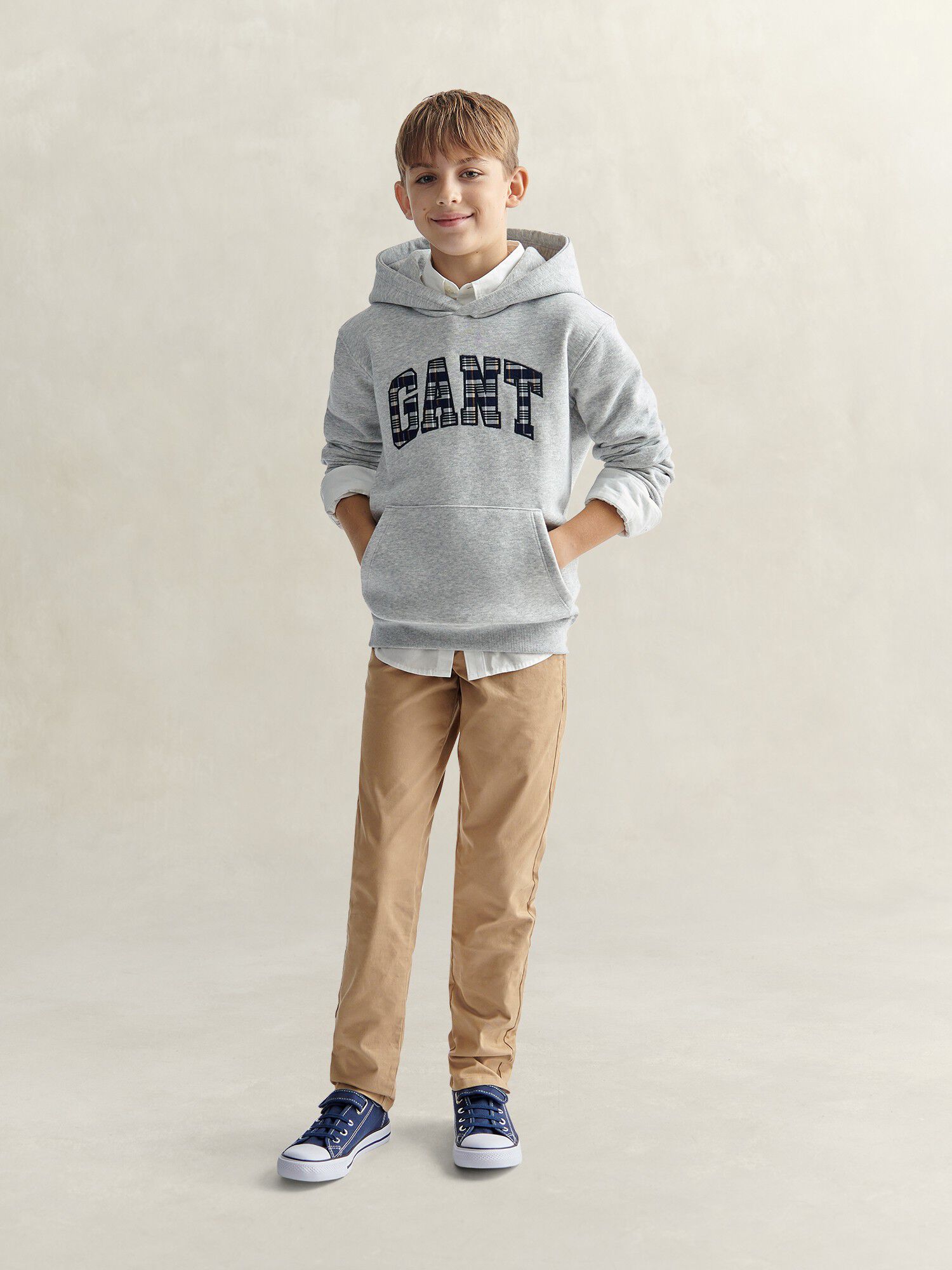 Check Applique BB hoodie