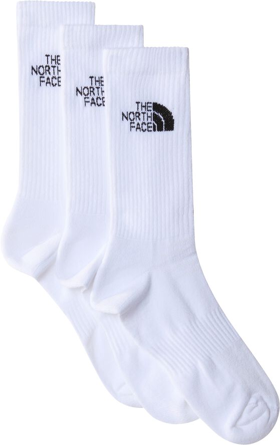 MULTI SPORT CUSH CREW SOCK 3P TNF W