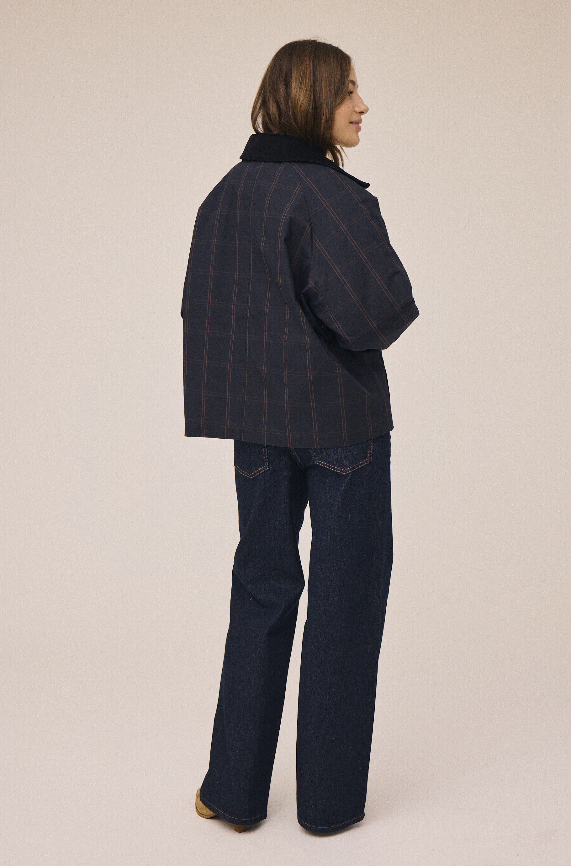 Emmy 9 Jacket with corduroy details - GRS
