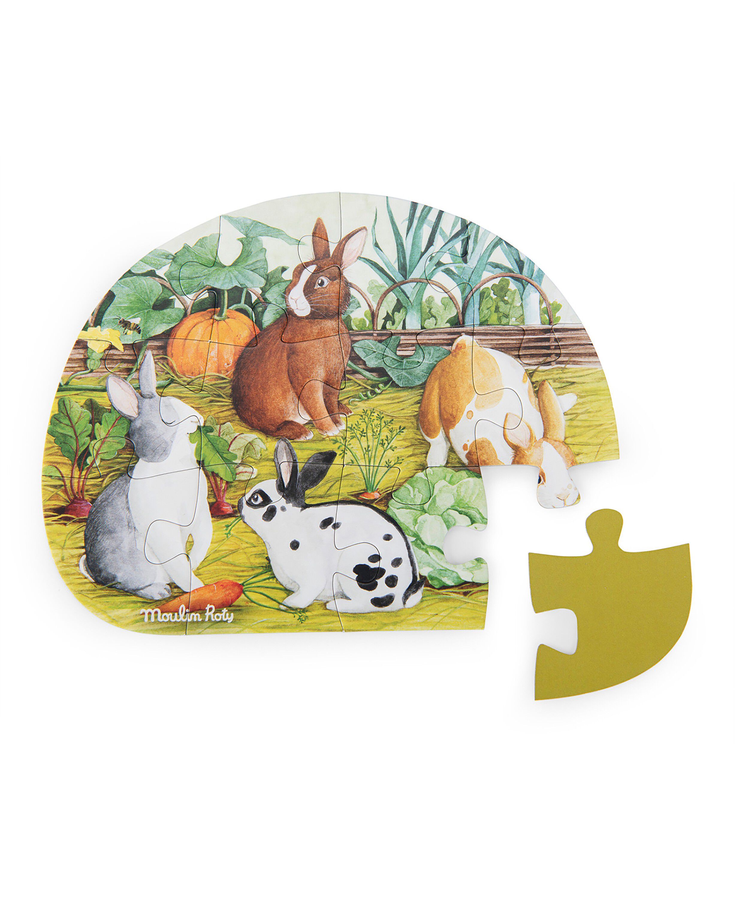 Moulin Roty - Puslespil 4x12 brk - Le jardinier