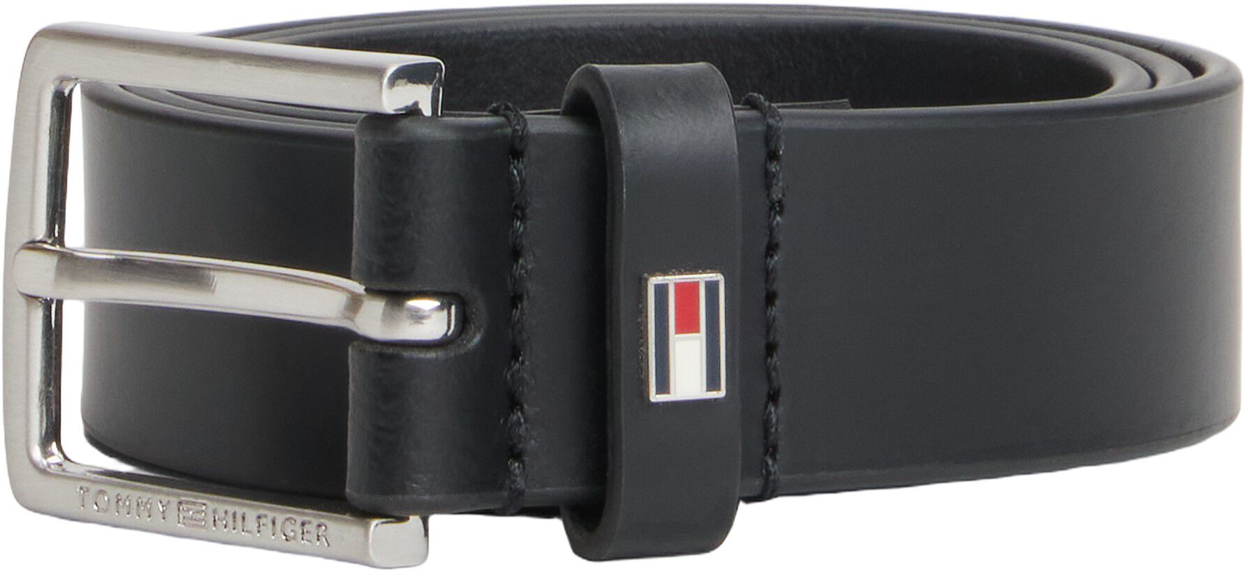 Kids' Flag Plaque Leather Belt