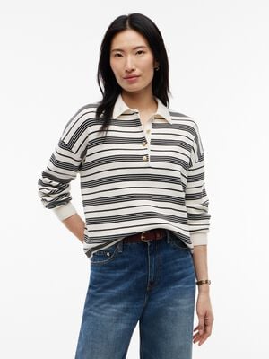 COTTON FULL NEEDLE POLO LS