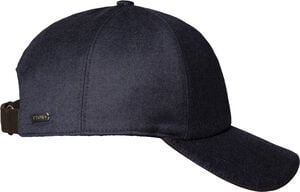 Navy Blue Brushed Wool Cap