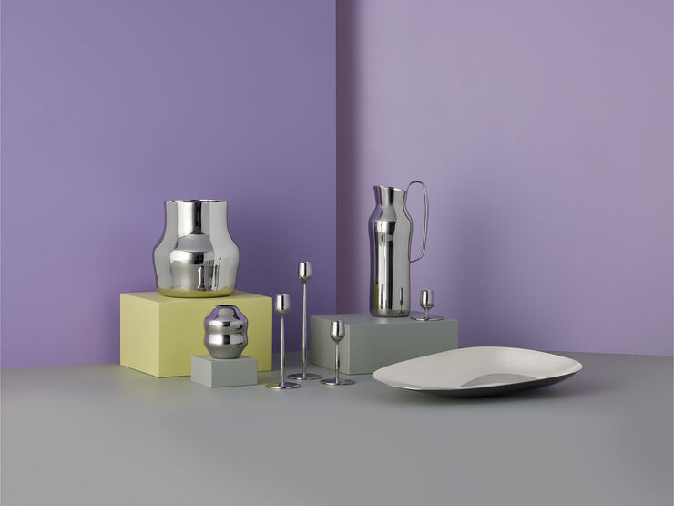 Fat Dorotea 42 x 5 cm Blankt stål