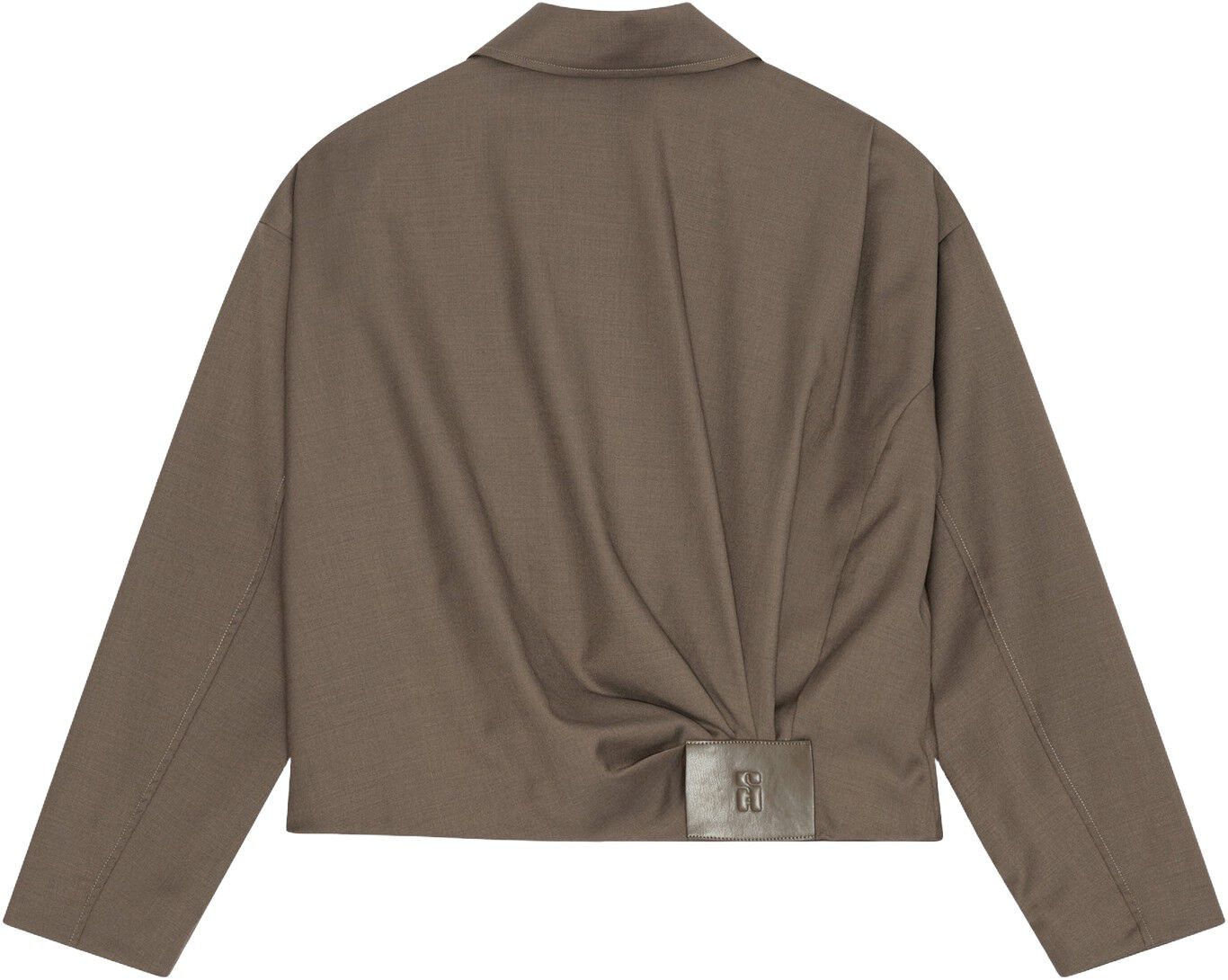 Draped Bomber Jacket