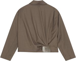 Draped Bomber Jacket