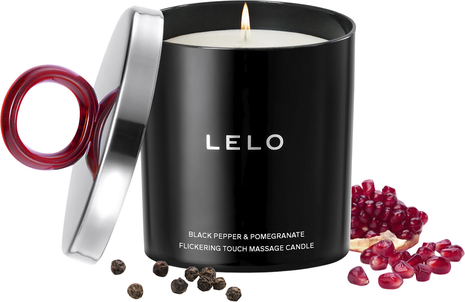 Massagelys - Black Pepper & Pomegranate