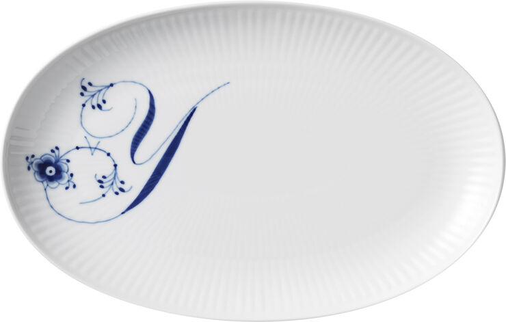 Alphabet Coll Oval Asiette 23,5cm Y